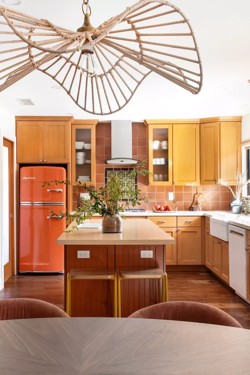 31 Kitchen Color Schemes for Every Style to Transform Your Space 4 Orange + Yellow