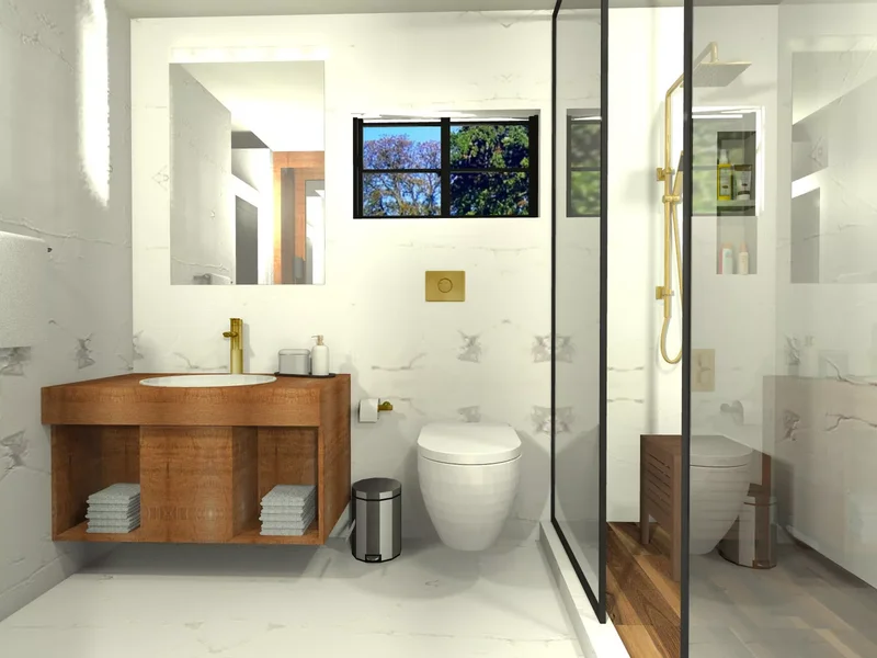 Organic Minimalist Bathroom