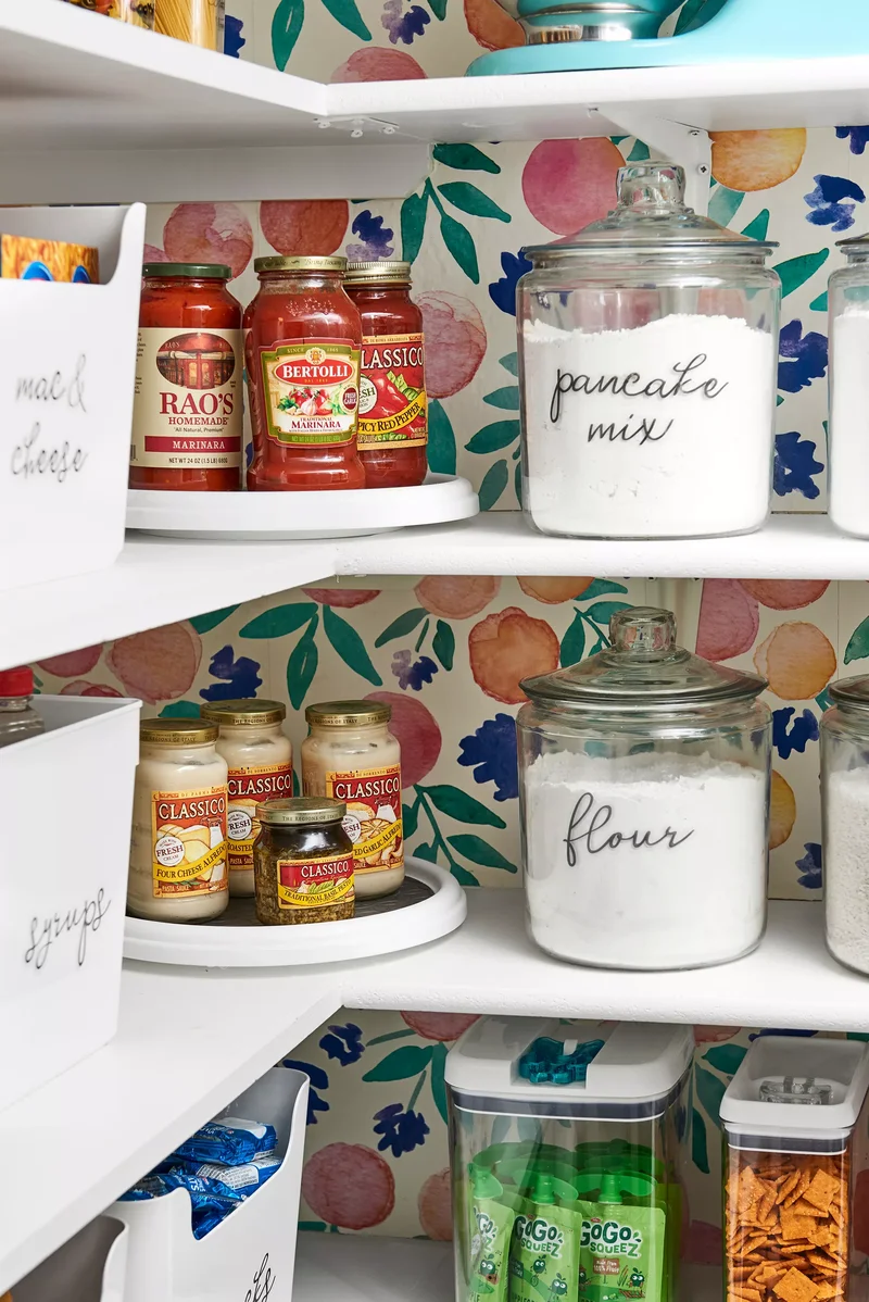 Organize Shelves With Turntables