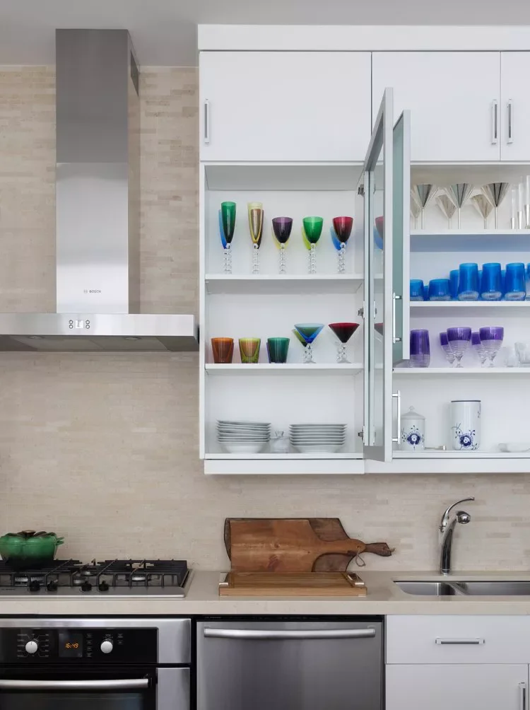 60 Smart Kitchen Cabinet Organization Ideas You'll Love 49 Organize by Color