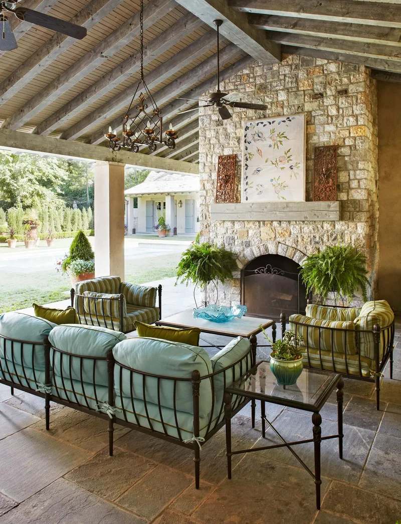 39 Outdoor Fireplace Designs for Your Cozy Retreat Space 31 Outdoor Fireplace Focal Point
