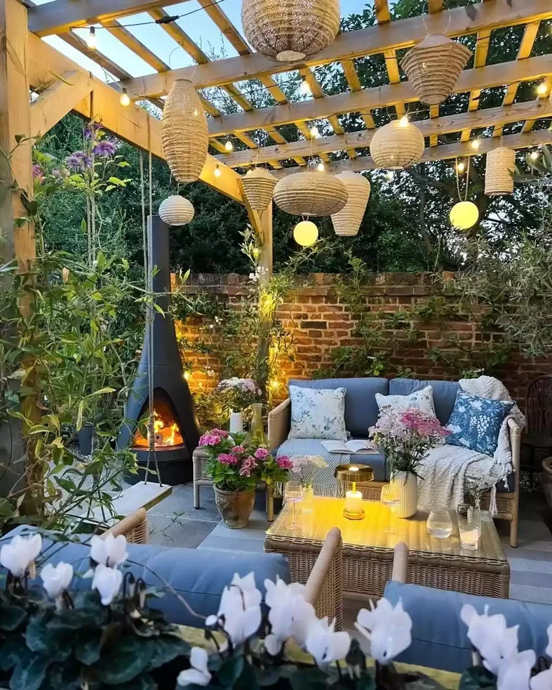 15 Pergola Lighting Ideas to Illuminate Your Outdoor Space 9 Outdoor Table Lamp