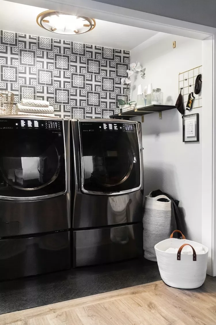 57 Laundry Room Ideas That Make Chores More Enjoyable 15 Outfit an Alcove
