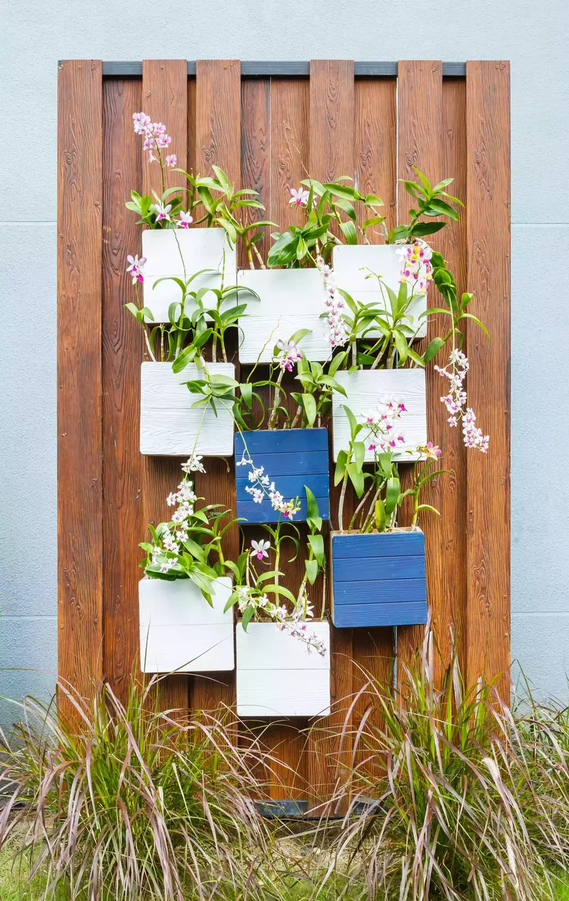 31 Creative Vertical Garden Designs for Your Home 30 Paint Color Block Planters