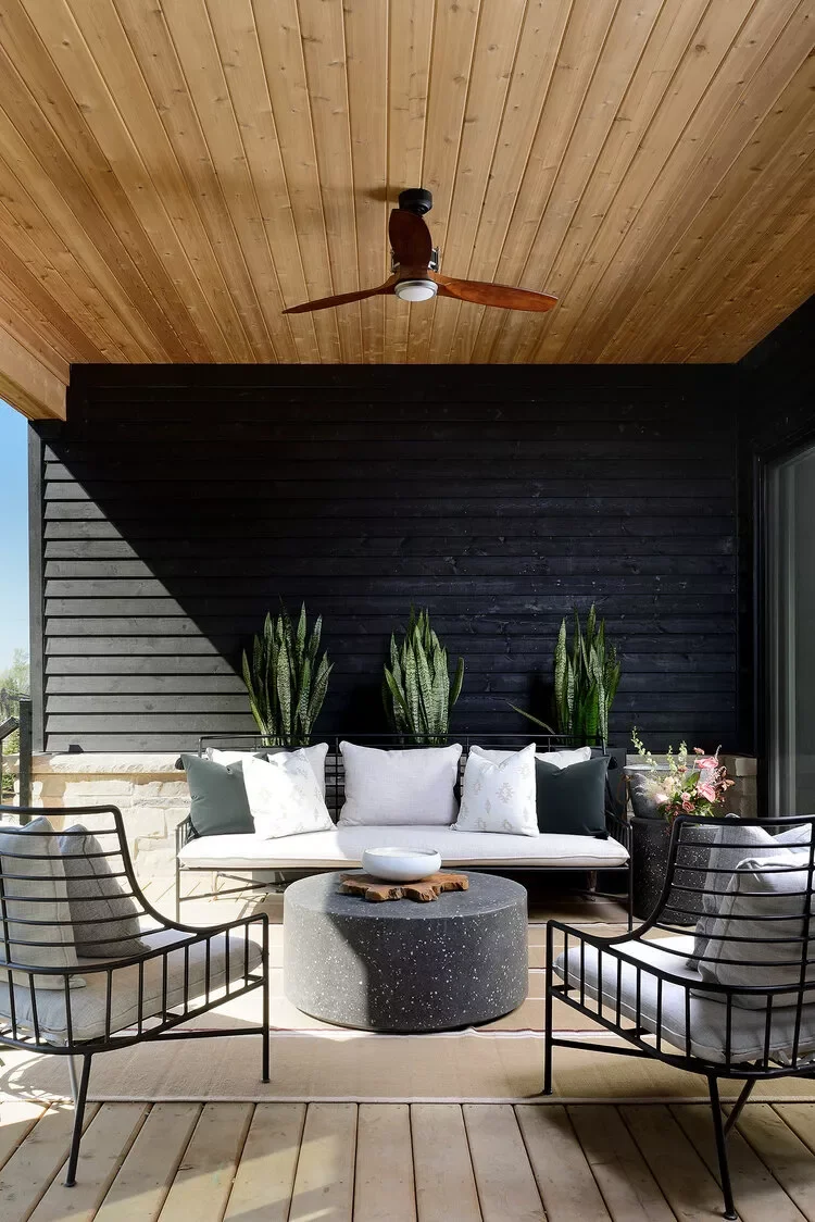 65 Outdoor Patio Decor Ideas to Elevate Your Backyard 18 Paint It Black