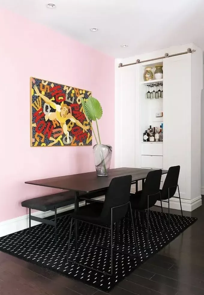 21 Accent Wall Ideas for Dining Rooms That Wow Your Guests 19 Paint It Pink