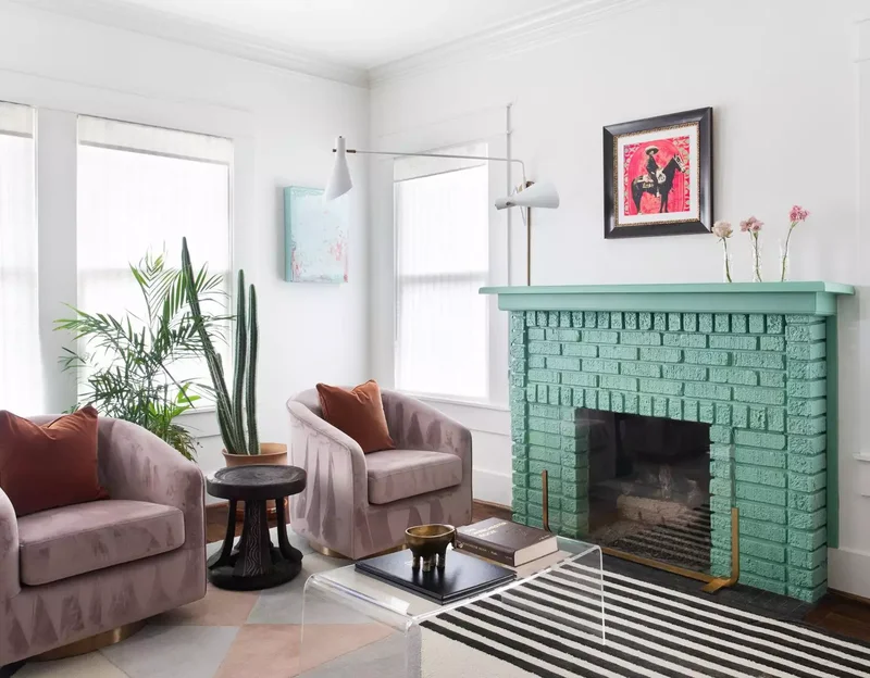 Paint Your Brick Fireplace