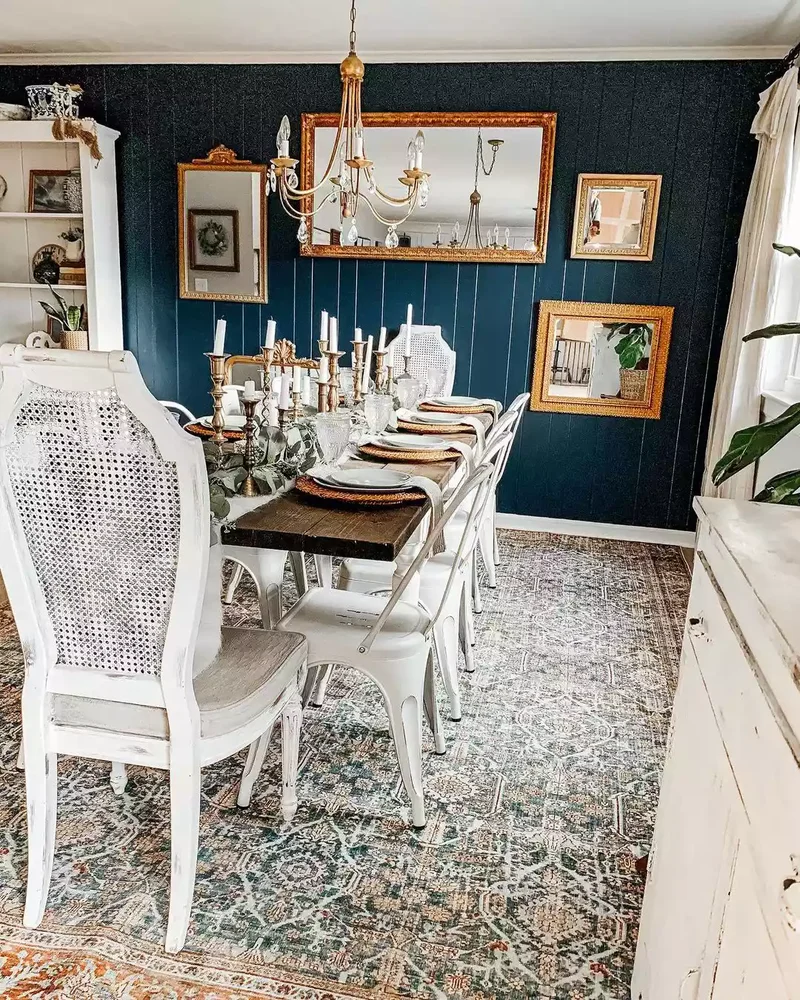 67 Farmhouse Style Ideas for Your Modern Rustic Home 26 Paint Your Dining Chairs