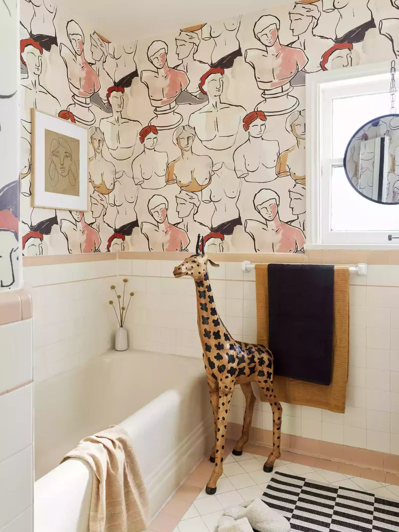 18 Beige Bathroom Designs Every Minimalist Will Adore 14 Paint a Mural