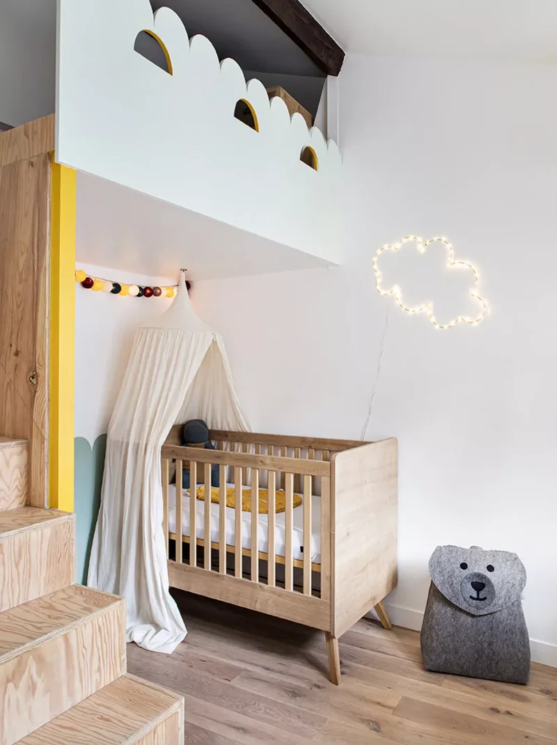 27 Sage Green Nursery Designs for Peaceful Baby Spaces 8 Paint a Scalloped Border