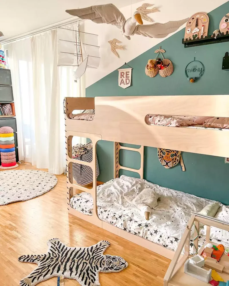 32 Stunning and Striking Teal Bedroom Design Inspirations 8 Paint an Arched Wall Teal