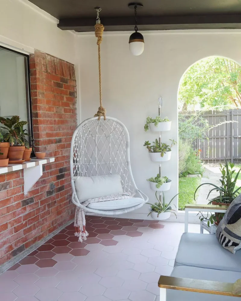 43 Budget-Friendly Backyard Makeover Ideas You'll Love 13 Paint the Ceiling and Flooring