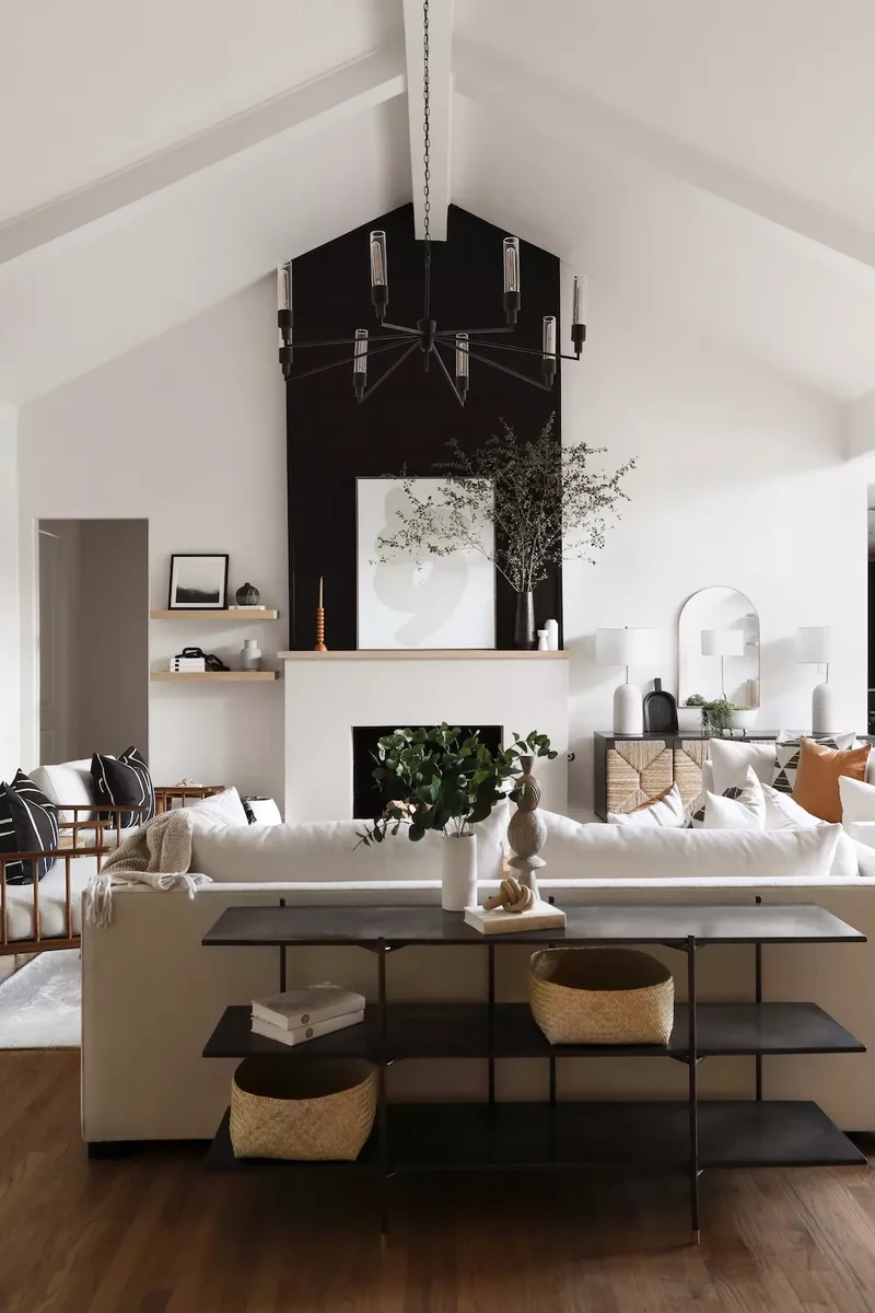 57 Fireplace Styling Ideas to Transform Your Living Space 5 Paint the Chimney Black