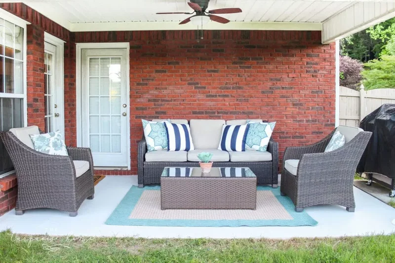 36 Creative DIY Patio Ideas to Upgrade Your Backyard 29 Paint the Concrete