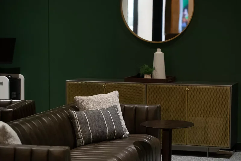 30 Dark Brown Couch Living Room Designs You'll Love 13 Paint the Walls Dark Green