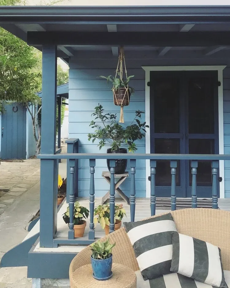 Painted Blue Porch Ceiling