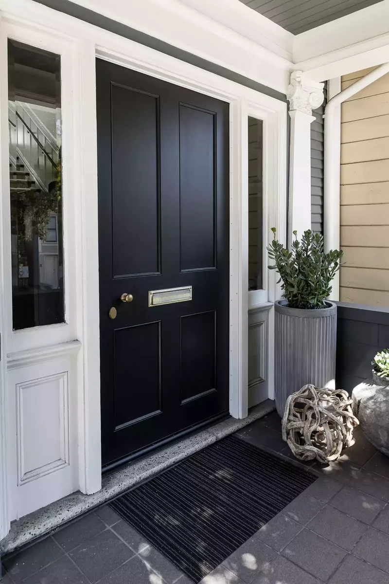 Painted Gray Porch Ceiling
