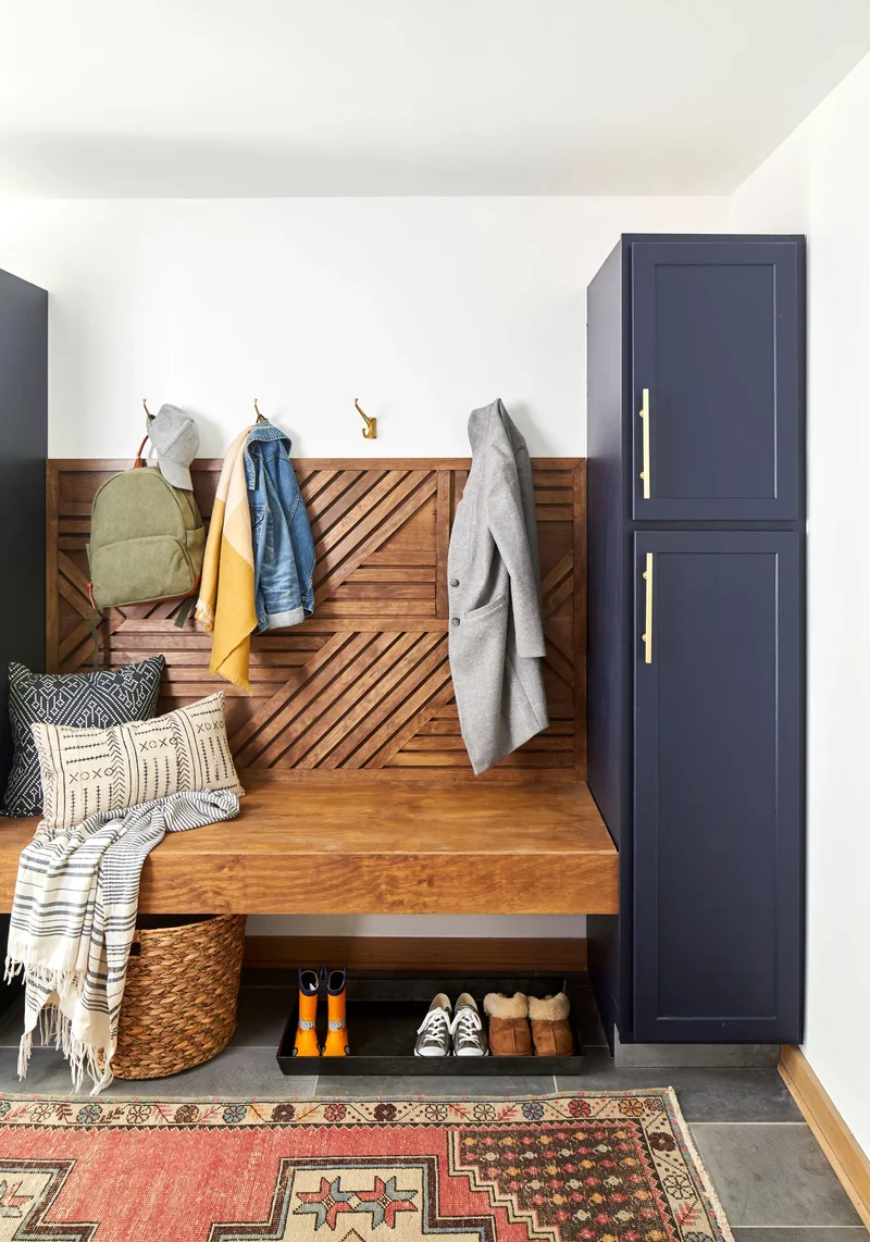 Painted Mudroom Cabinets