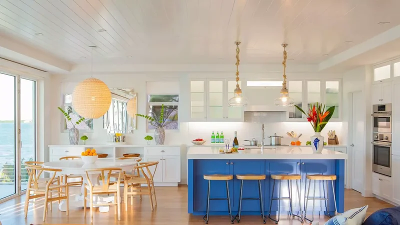 Painted Royal Blue Island