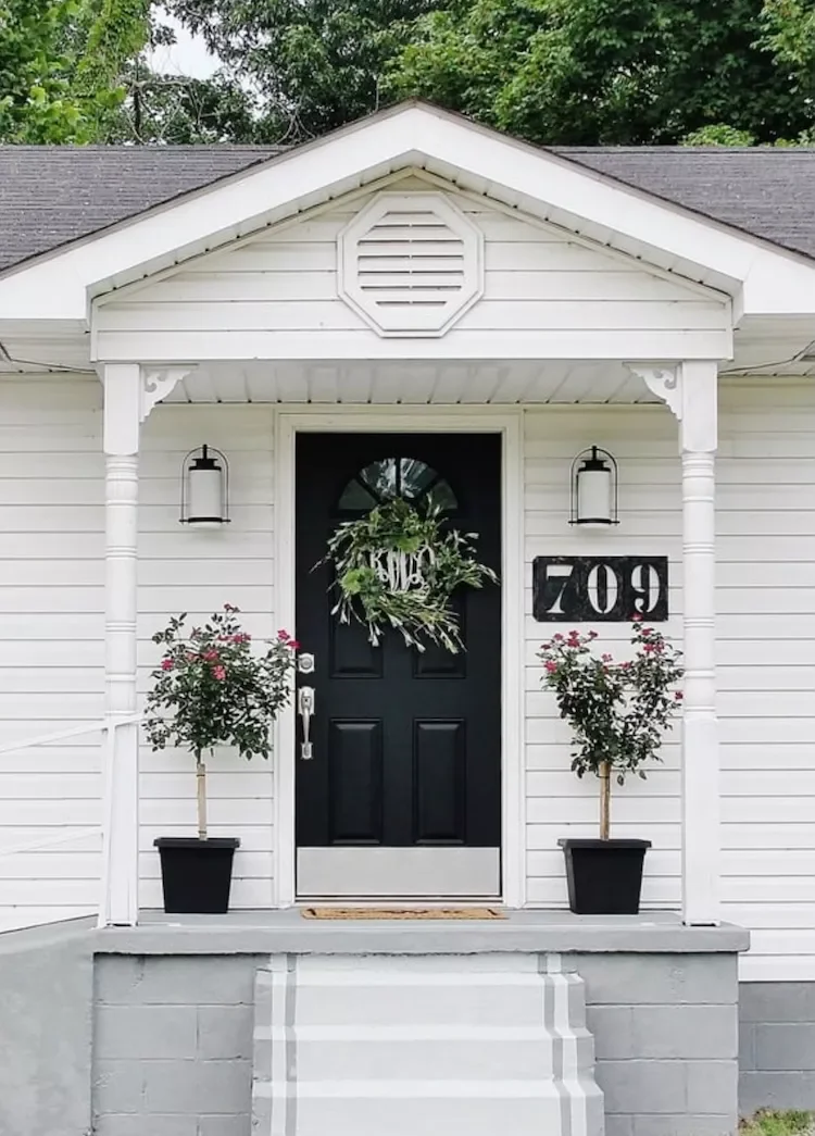 21 Front Entry Designs That Impress Before the Door Opens 6 Painted Steps
