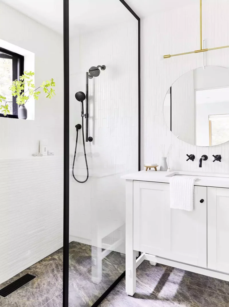 27 Stunning Wet Room Ideas to Transform Your Bathroom Space 23 Pair Black and White