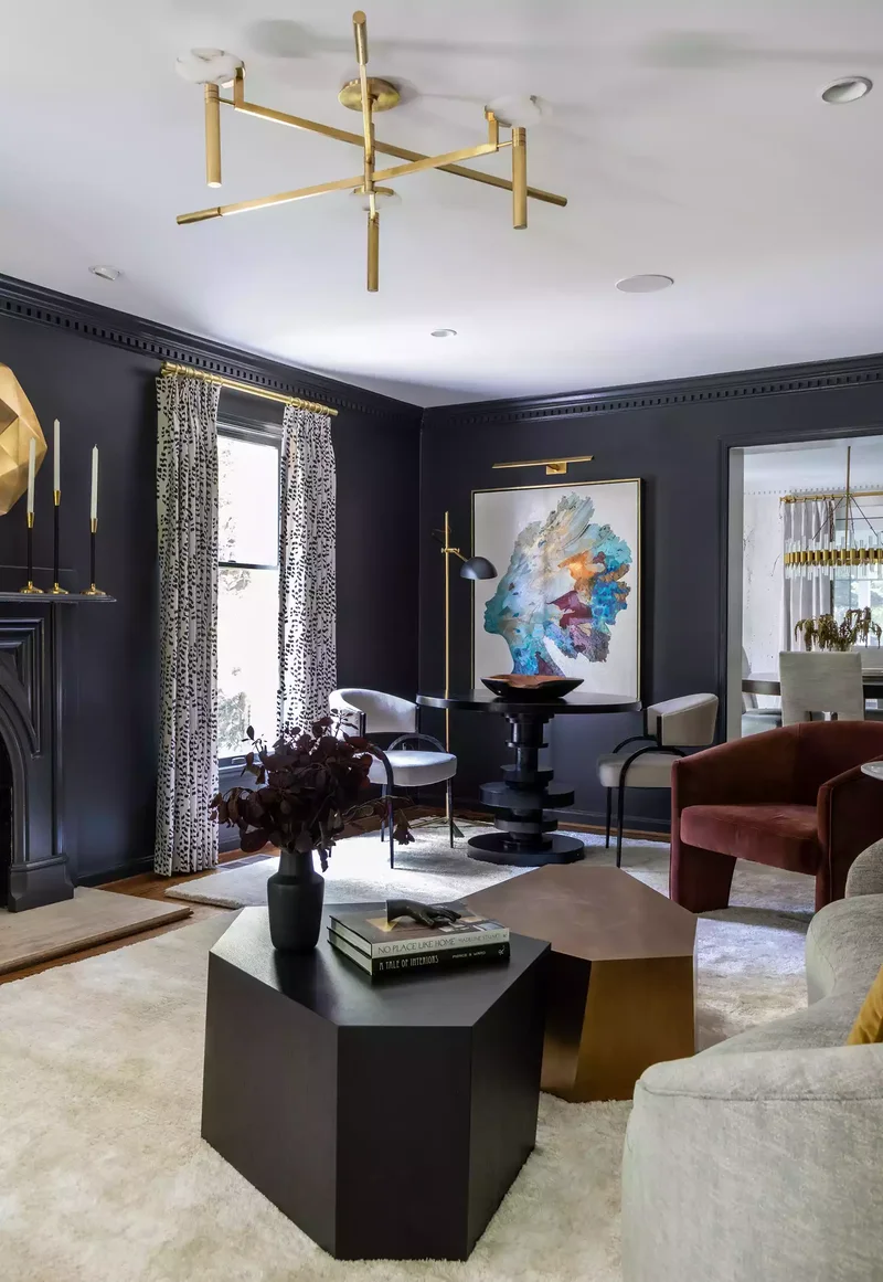 Pair Gold and Charcoal Grey