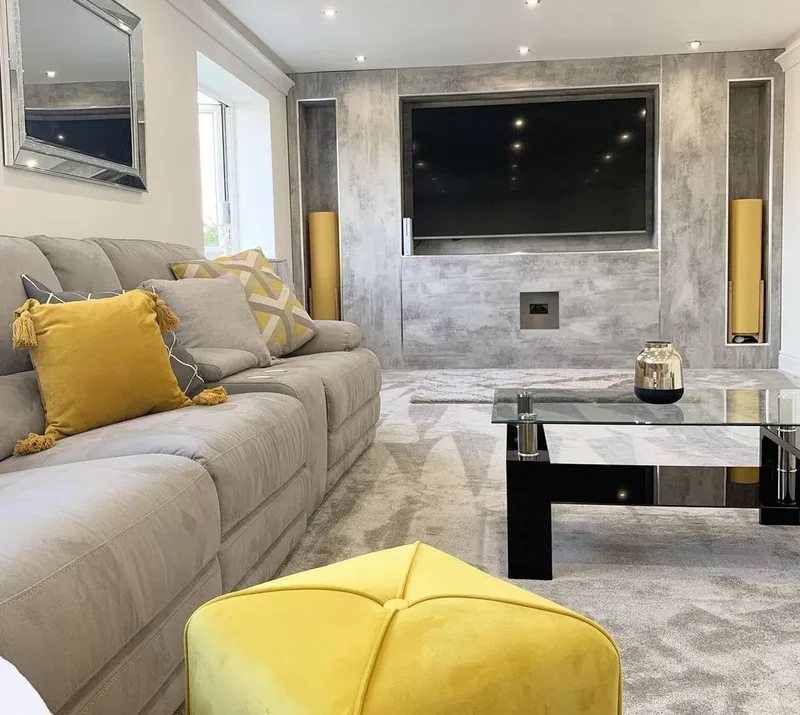20 Yellow Living Room Ideas That Brighten Any Home 13 Pair Gray and Yellow
