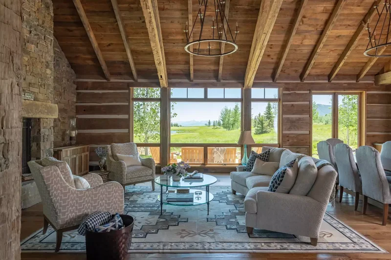 45 Modern Rustic Living Room Designs You'll Love to Recreate 27 Pair Rustic Finishes with Plush Furnishings