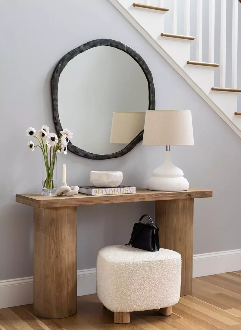 Pair a Table Lamp and Mirror