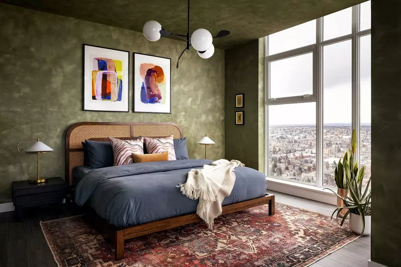 66 Creative Ways to Decorate Above Your Bed Beautifully 61 Pair of Abstract Paintings