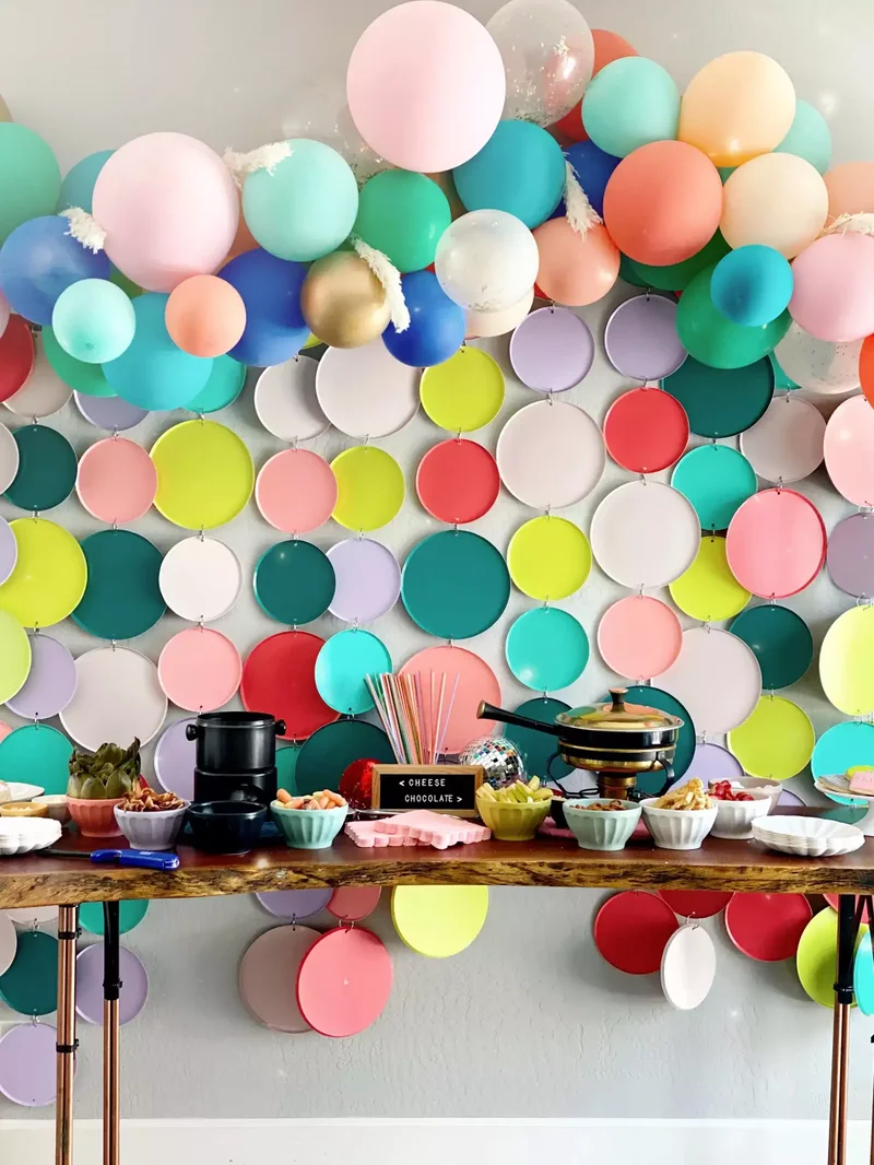 Paper Plate Backdrop