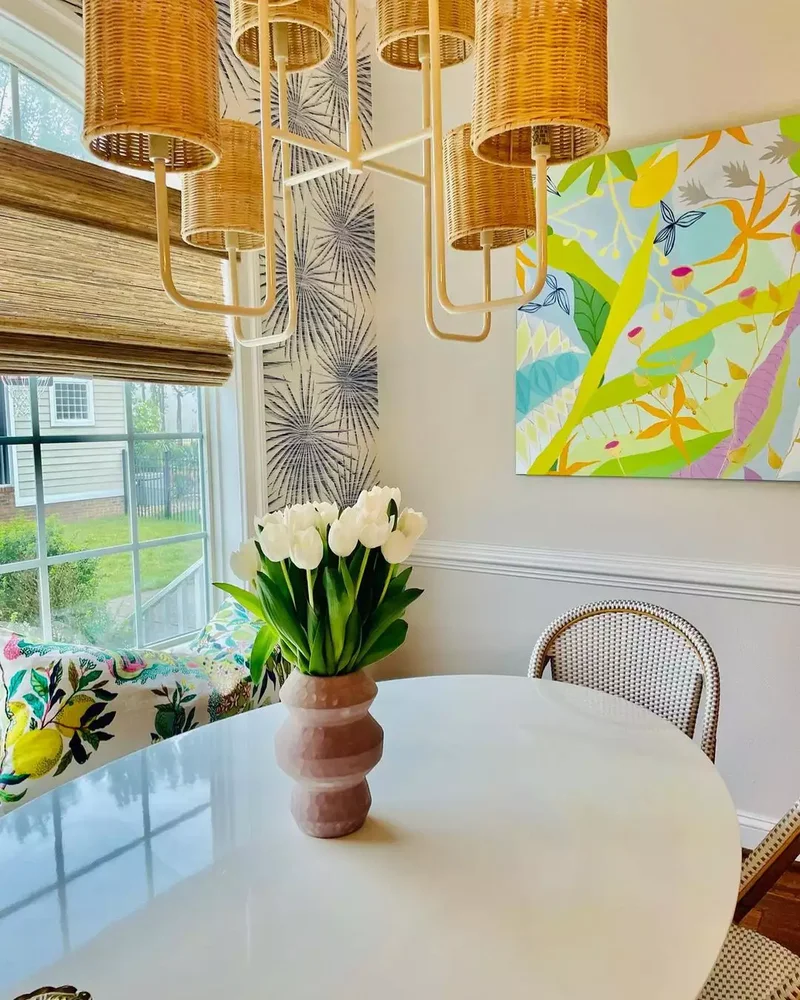 20 Beautiful Kitchen Accent Wall Ideas to Transform Your Space 9 Paper the Wall Surrounding a Window