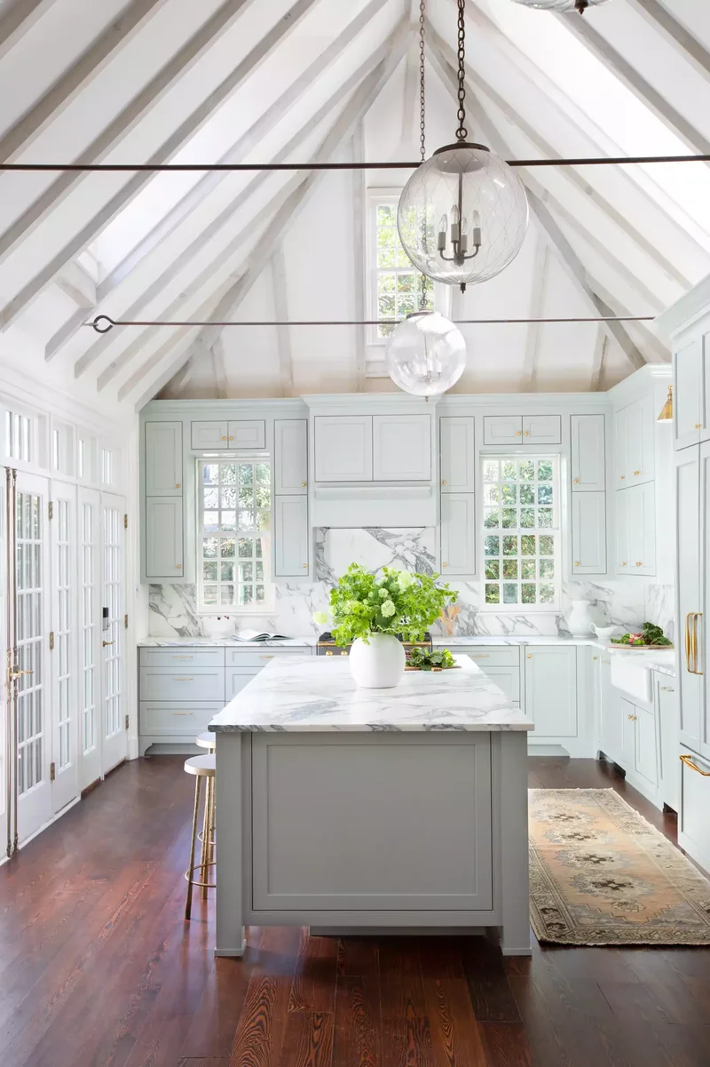 Pastel Blue Kitchen