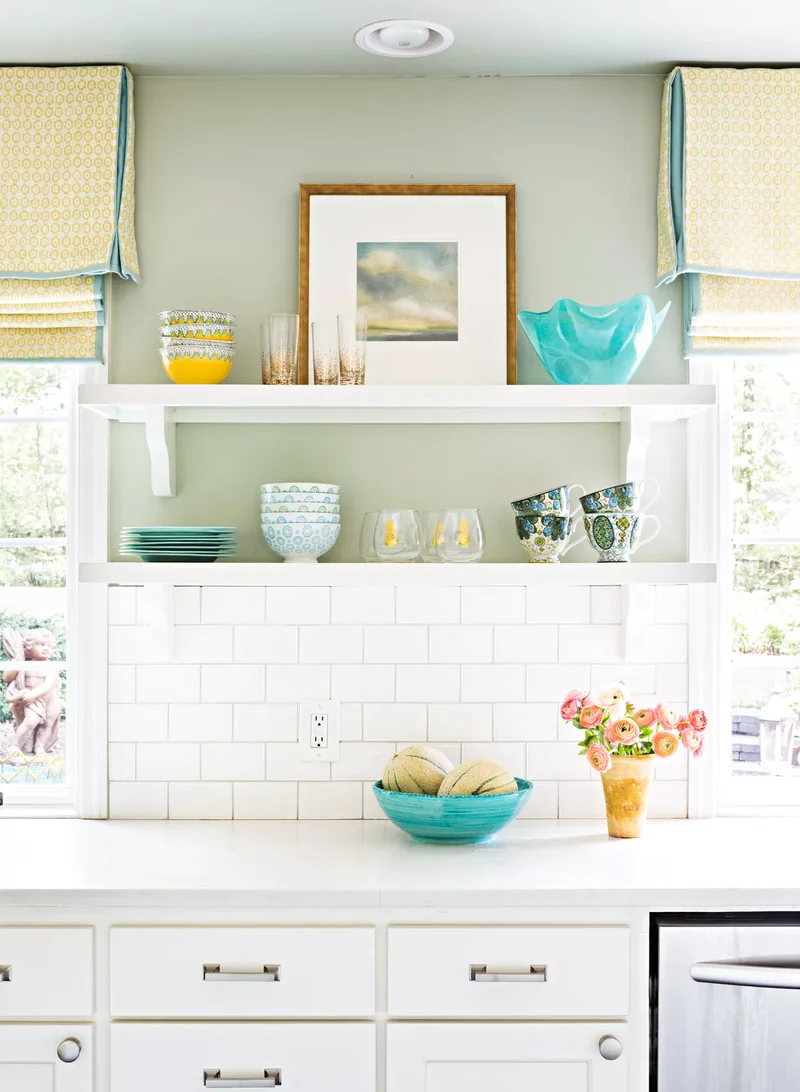 Pastel Green Kitchen