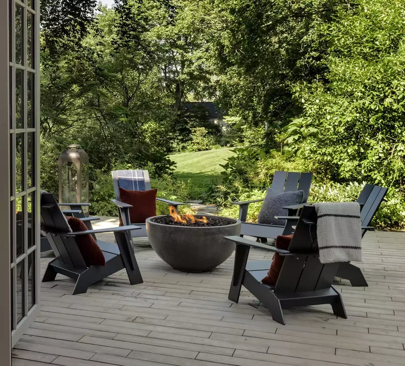 Patio Deck With Fire Pit
