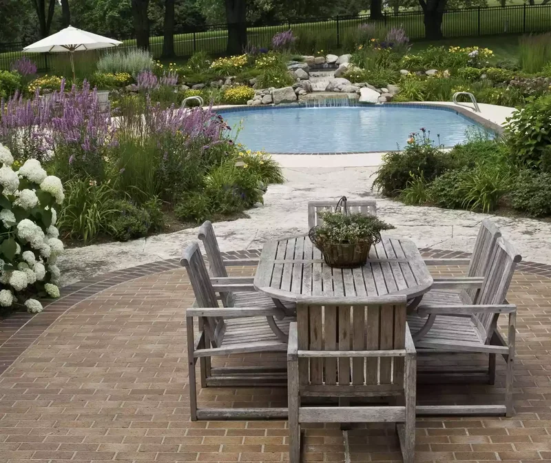 Patio Dining by the Pool