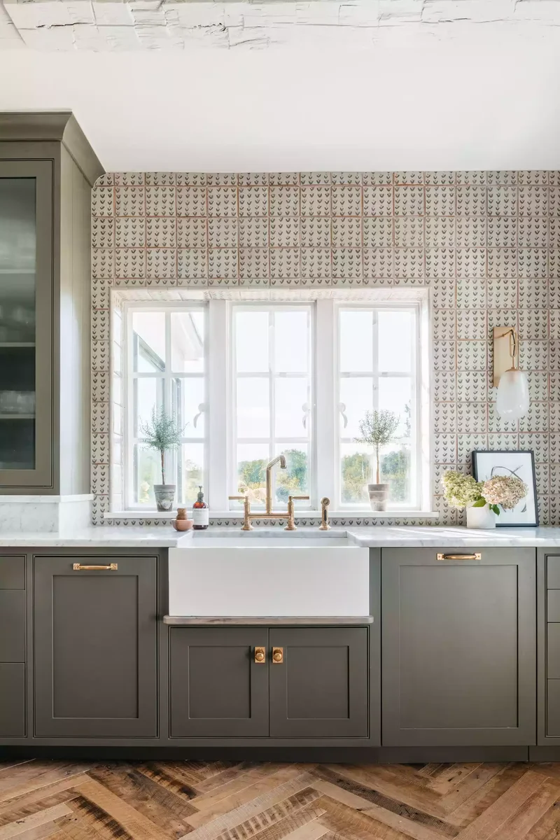Patterned Tile Backsplash
