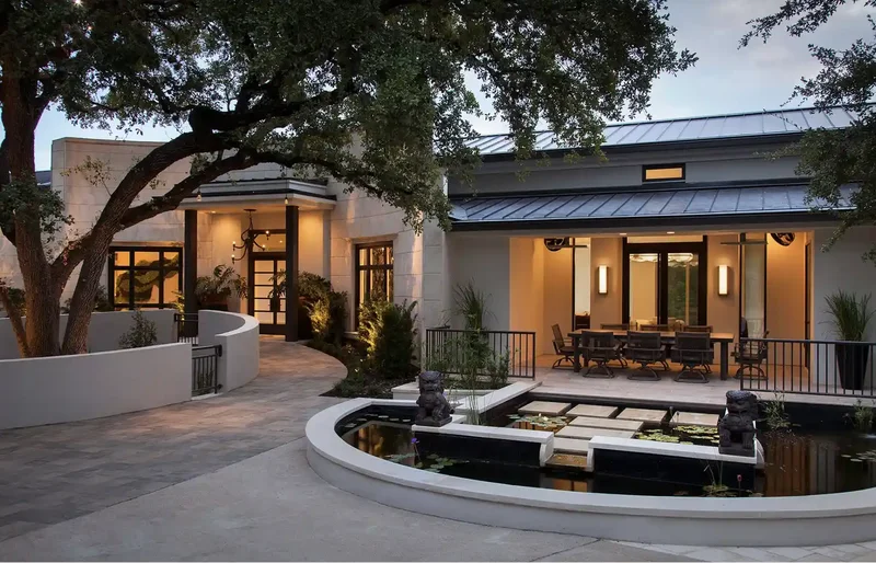 16 Patio Extension Ideas to Instantly Expand Your Space 11 Pavers and a Pond