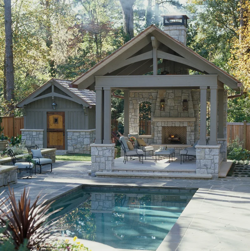 Pavilion and Shed After