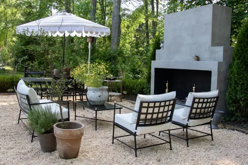 Pea Gravel Stone Patio