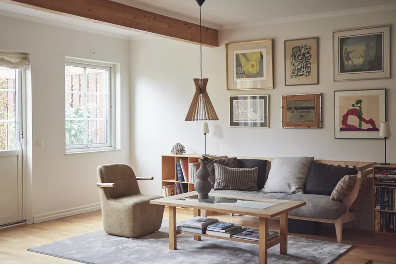 Creating Your Coziest Scandi Living Room This Winter 6 Personalize Walls With Art