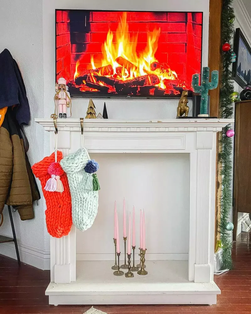 24 Creative Ways to Display Candles in Your Fireplace 6 Pick Pink