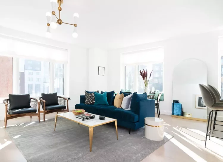 23 Beautiful Blue and Gray Living Room Design Ideas 6 Pick the Best Rug Hue for Your Space