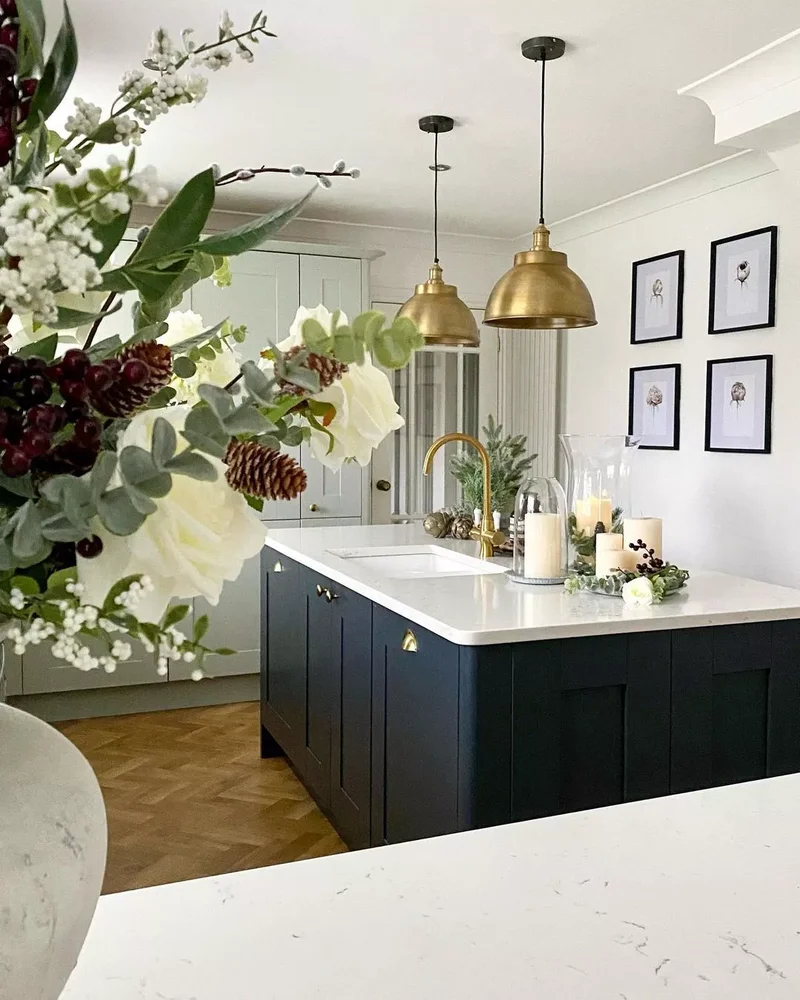 20 Kitchen Island Styling Ideas to Transform Your Space 15 Pillar Candles