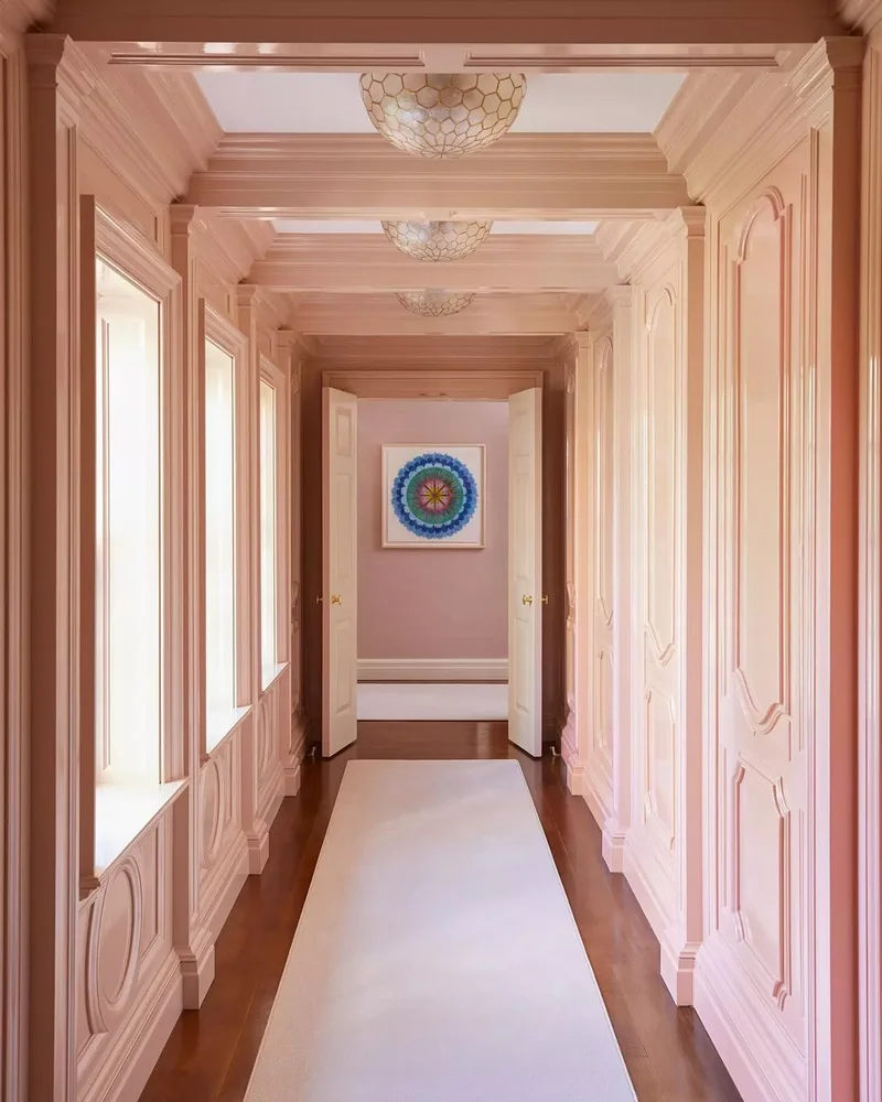 Pink Lacquer Ceiling