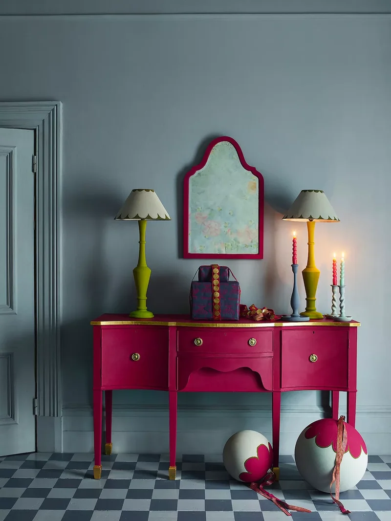 35 Painted Dresser Ideas to Add Style to Your Home 24 Pink Sideboard Dresser