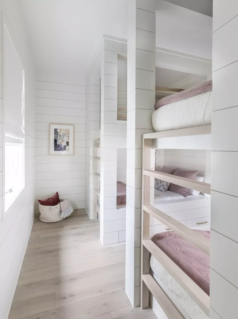25 Beautiful Bunk Room Designs Everyone Will Adore 10 Pink and White