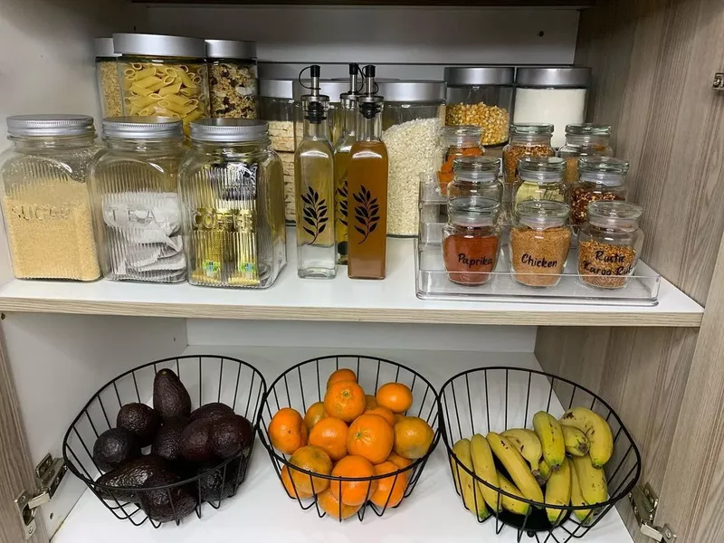 20 Clever Small Pantry Organization Ideas That Work 20 Place Healthy Foods in Plain Sight