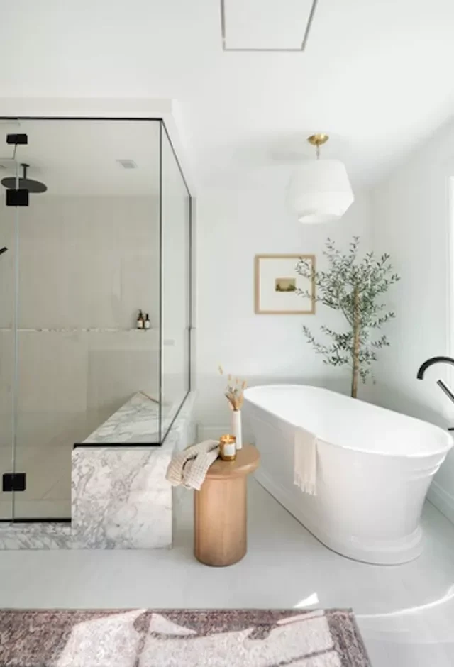 32 Clever and Beautiful Towel Storage Solutions 15 Place Towels on a Decorative Stool