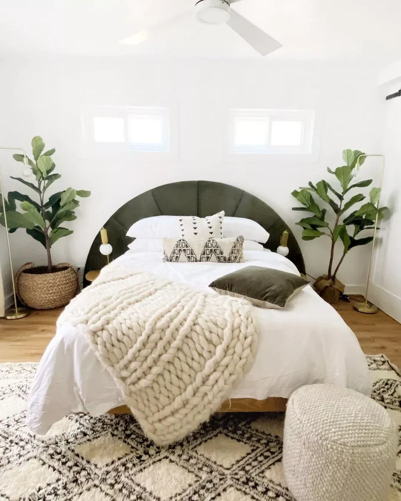 Plant-Filled Small Bedroom